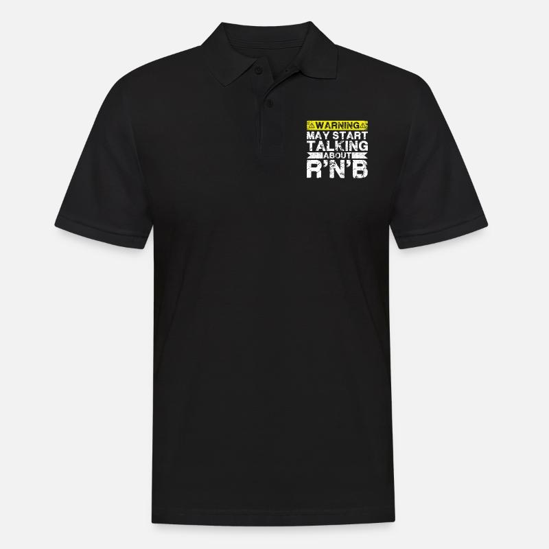 Apropos R'n'B-Musik - Männer Poloshirt - Schwarz