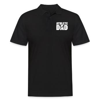 Emploi - Papa athlète - Polo Homme - noir - Devant - Kai (181cm)