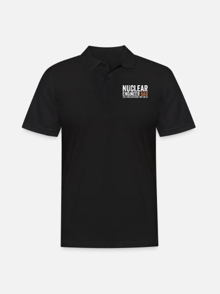 Papa - Nuclear Engineer - Men's Polo Shirt - black