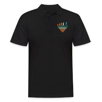 Human Evolution - Vintage Biathlon - Polo Homme - noir - Devant - Kai (181cm)