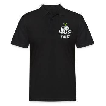 Water Aerobics Aquatic fitness Aqua Exercise Funny - Men's Polo Shirt - black - Front - Kai (181cm)