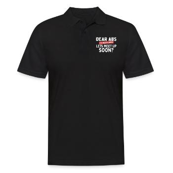 Aimer les abdos, rencontrons-nous - Gym pour femmes - Polo Homme - noir - Devant - Kai (181cm)