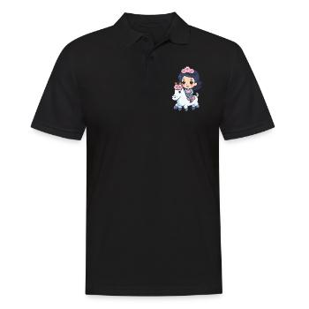 Princesse Cheval Mignon - Polo Homme - noir - Devant - Kai (181cm)
