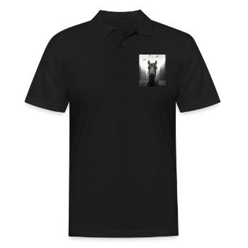 aliHorse - Alien Selfie OVNI Belge - Polo Homme - noir - Devant - Kai (181cm)