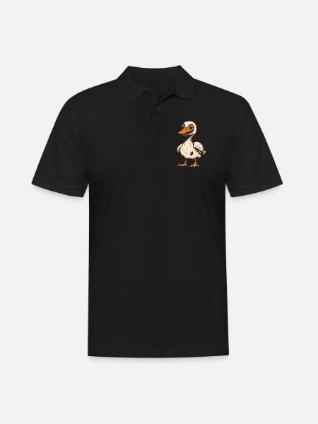 Goose Halloween Zombie - Men's Polo Shirt - black