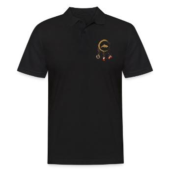 Orka Weihnachten Weihnachtstraumfänger - Männer Poloshirt - Schwarz - Vorne - Kai (181cm)