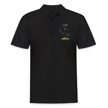 Lyon City - Polo Homme - noir - Devant - Kai (181cm)