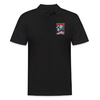 Gaming Ist Kein Verbrechen – Gamer Statement für - Männer Poloshirt - Schwarz - Vorne - Kai (181cm)