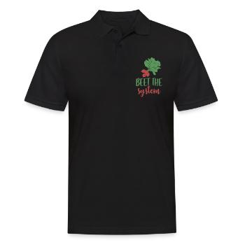 Beet the system - Men's Polo Shirt - black - Front - Kai (181cm)