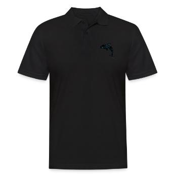 Niedlicher Delphin Cute Dolphin - Men's Polo Shirt - black - Front - Kai (181cm)