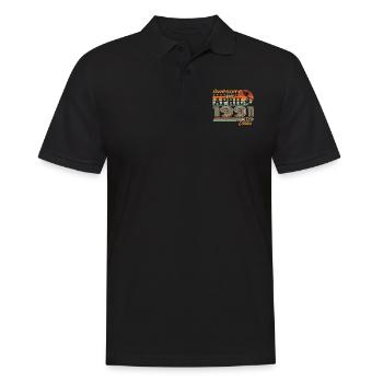 Les légendes sont nées en avril 1991 - Polo Homme - noir - Devant - Kai (181cm)