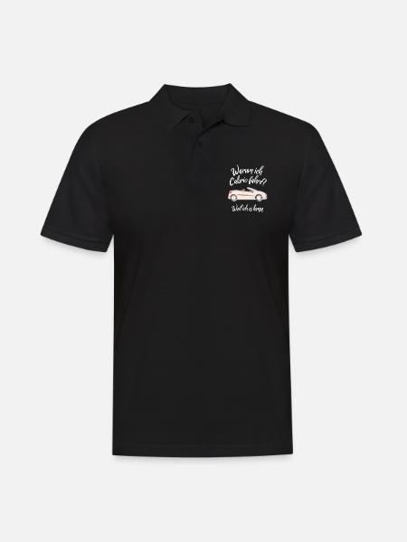 Warum ich Cabrio fahre? Weil ich es kann Cabriolet - Männer Poloshirt - Schwarz