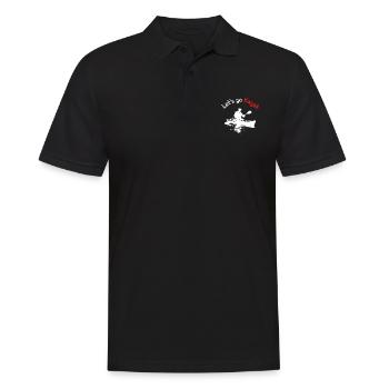 Let's go Kayak - Men's Polo Shirt - black - Front - Kai (181cm)