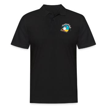 Namasleigh Père Noël Traîneau Cadeau de Noël - Polo Homme - noir - Devant - Kai (181cm)