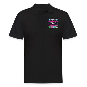 Soap Making Crafting More Bubbles - Männer Poloshirt - Schwarz - Vorne - Kai (181cm)