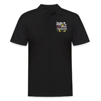Sommelier Wine Drinking Tasting - Men's Polo Shirt - black - Front - Kai (181cm)