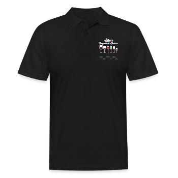 Dégustation de vin de sommelier - Polo Homme - noir - Devant - Kai (181cm)