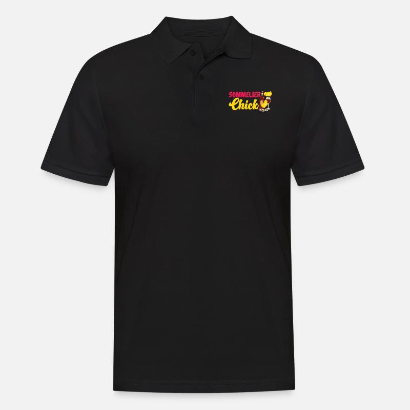 Sommelier Wine Drinking Tasting - Männer Poloshirt - Schwarz