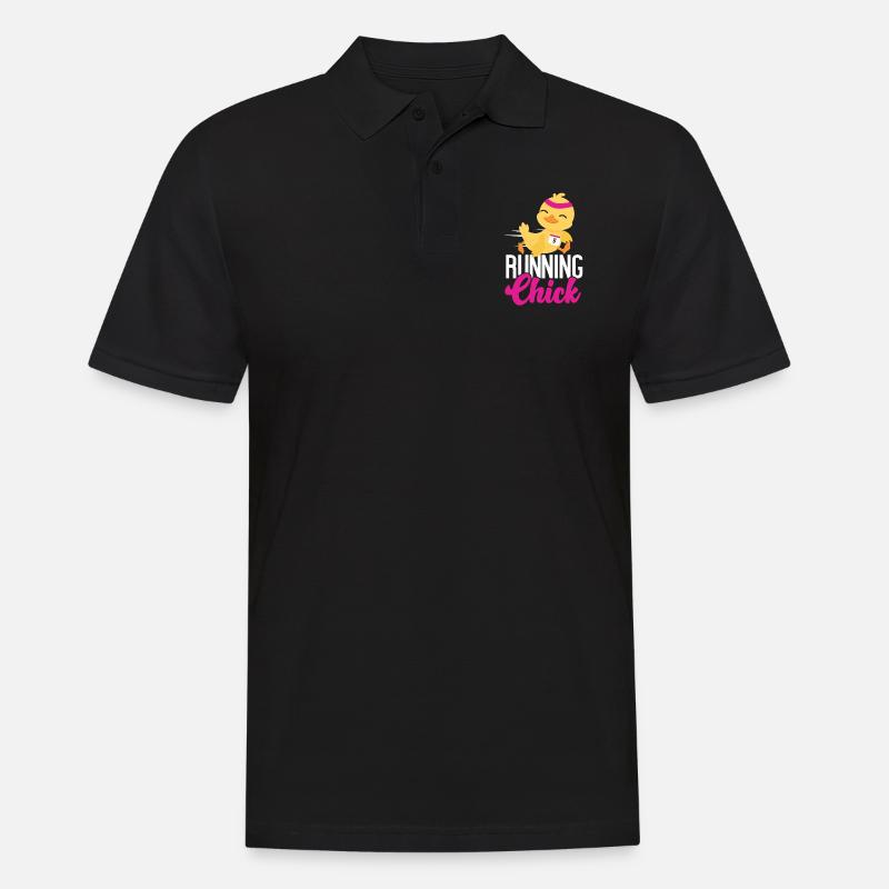 Running Runner Half Marathon - Men's Polo Shirt - black