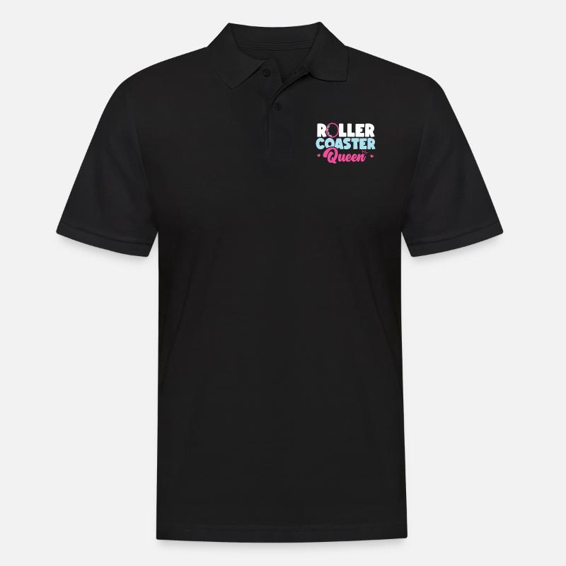 Roller Coaster Roller Coaster - Männer Poloshirt - Schwarz