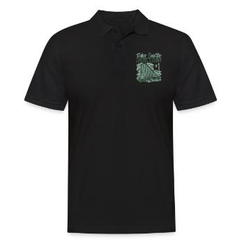 Roller Coaster Vintage Roller - Männer Poloshirt - Schwarz - Vorne - Kai (181cm)