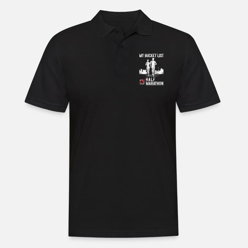 Running Runner Semi-Marathon - Polo Homme - noir