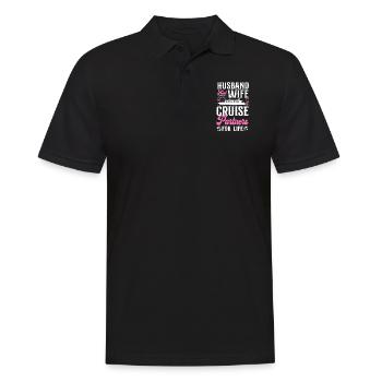 Cruise Ship Vacation Marriage - Männer Poloshirt - Schwarz - Vorne - Kai (181cm)