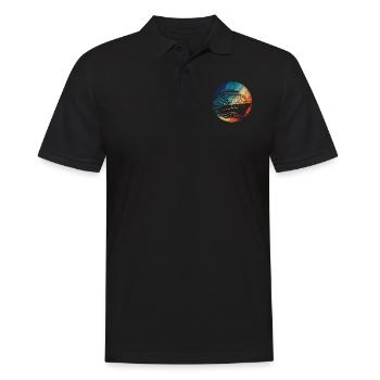 Croisière Vacances Rétro Vintage - Polo Homme - noir - Devant - Kai (181cm)