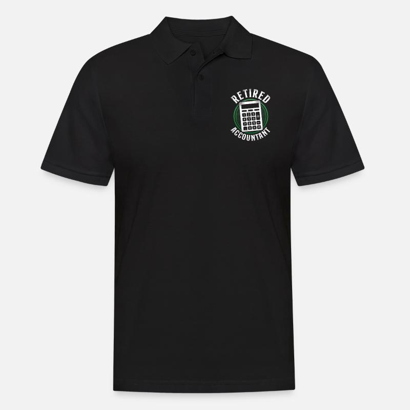 Accountant Bookkeeper Accounting - Männer Poloshirt - Schwarz