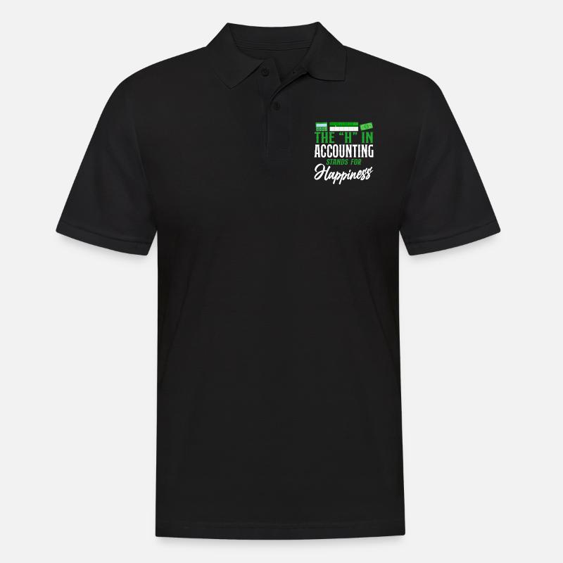 Revisor Bogholder Regnskab - Herre poloshirt - sort