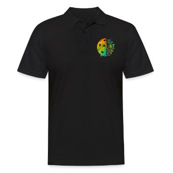 Pickleball Girl Ladies Aquarelle - Polo Homme - noir - Devant - Kai (181cm)