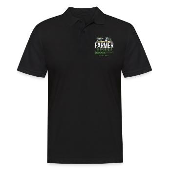 Farming Farmer Tractor Vintage - Männer Poloshirt - Schwarz - Vorne - Kai (181cm)