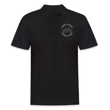 Enduro VTT VTT Équitation - Polo Homme - noir - Devant - Kai (181cm)