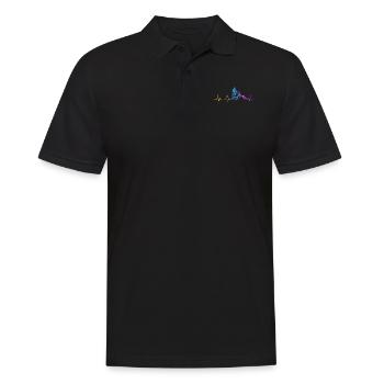 Drôle de vélo de route à vélo - Polo Homme - noir - Devant - Kai (181cm)