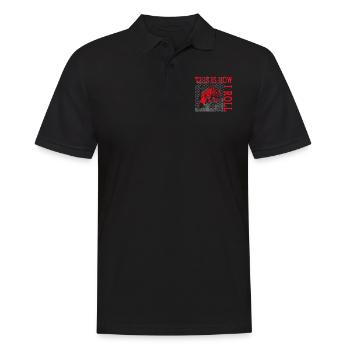 Parkour Free Running Traceur - Men's Polo Shirt - black - Front - Kai (181cm)
