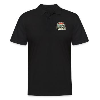 Trompettiste Vintage Retro Ask - Polo Homme - noir - Devant - Kai (181cm)