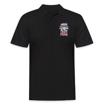 Bateau de croisière Vacation Girl This - Polo Homme - noir - Devant - Kai (181cm)