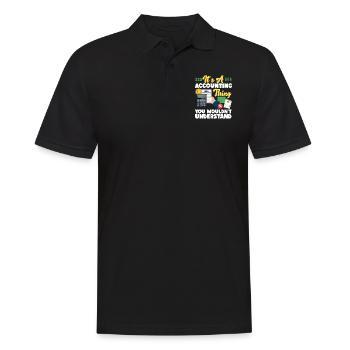 Comptable Comptable Comptable - Polo Homme - noir - Devant - Kai (181cm)