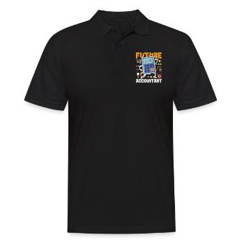 Comptable Comptable Comptable - Polo Homme - noir - Devant - Kai (181cm)