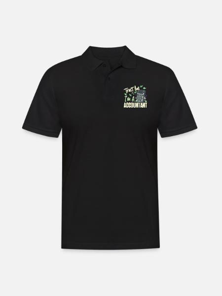 Comptable Comptable Comptable - Polo Homme - noir
