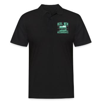 Accountant Bookkeeper Marriage - Männer Poloshirt - Schwarz - Vorne - Kai (181cm)