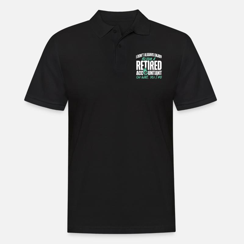 Comptable Comptable Comptable - Polo Homme - noir