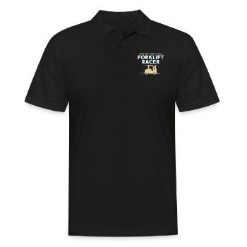 Certified Forklift Truck Operator - Männer Poloshirt - Schwarz - Vorne - Kai (181cm)