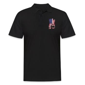 Certified Forklift Truck Operator - Männer Poloshirt - Schwarz - Vorne - Kai (181cm)