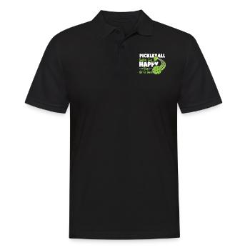Pickleball Le pickleball me fait - Polo Homme - noir - Devant - Kai (181cm)