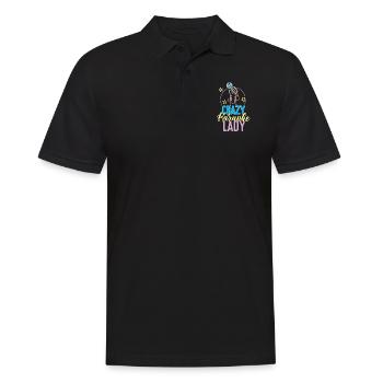 Karaoke Singer 80s Retro Crazy - Männer Poloshirt - Schwarz - Vorne - Kai (181cm)