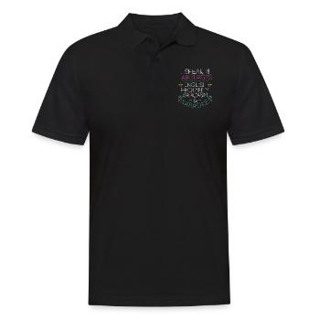 Karaoke Singer I Speak 4 Languages - Men's Polo Shirt - black - Front - Kai (181cm)