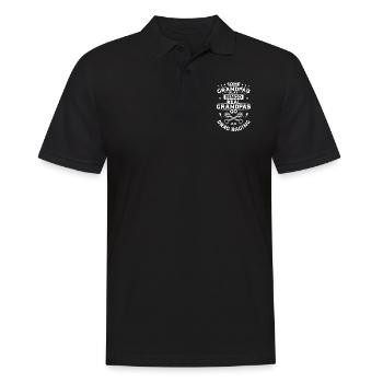 Drag Racing Race Car Grandpa - Männer Poloshirt - Schwarz - Vorne - Kai (181cm)
