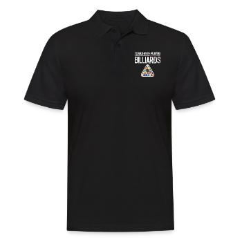 Billiards Pool Player Ball I'd - Men's Polo Shirt - black - Front - Kai (181cm)