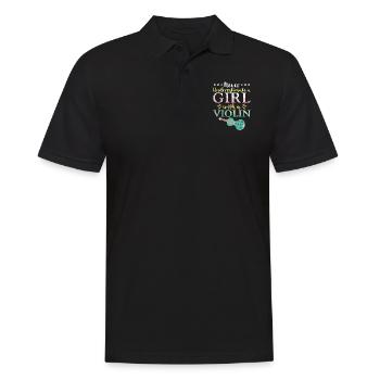 Violoniste Violoniste Fille Jamais - Polo Homme - noir - Devant - Kai (181cm)